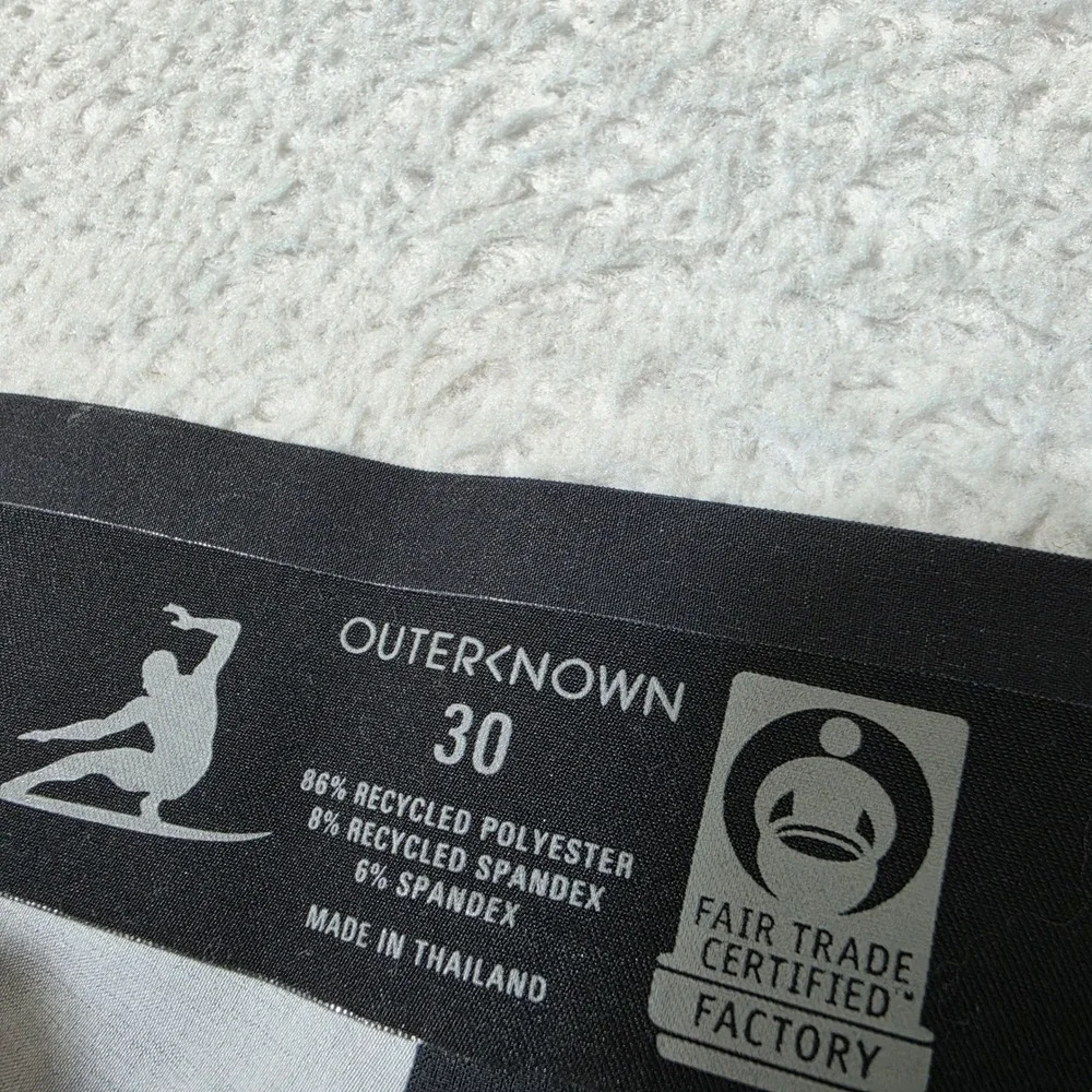 NEW! Outerknown Boardshorts Mens 30/9 Black‎ Teal Ombre Apex Stretch